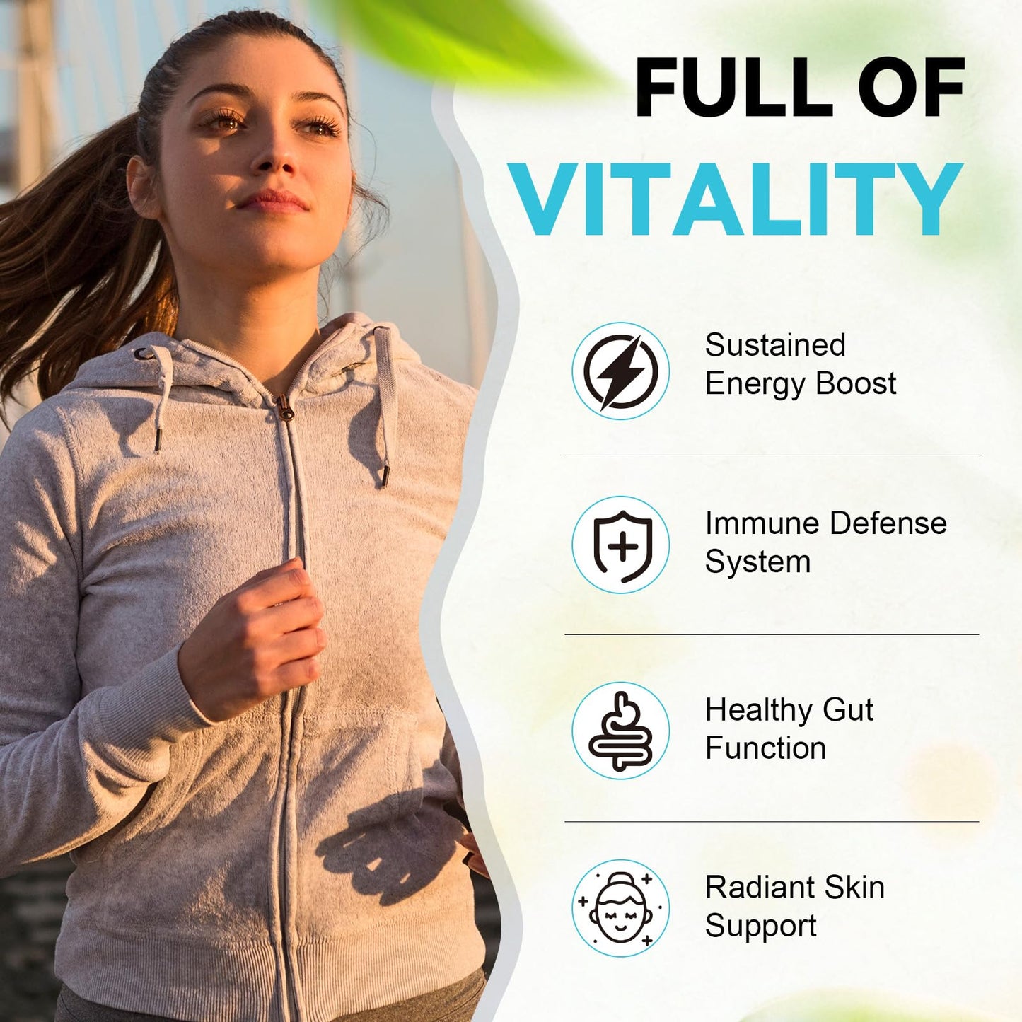 4-in-1 Gut Health Supplement with Probiotics, Prebiotics, Postbiotics & Digestive Enzymes for Women & Men, 60 Billion CFU Probiotics for Gut and Digestion, Strong Immunity, Skin (120 Capsules)