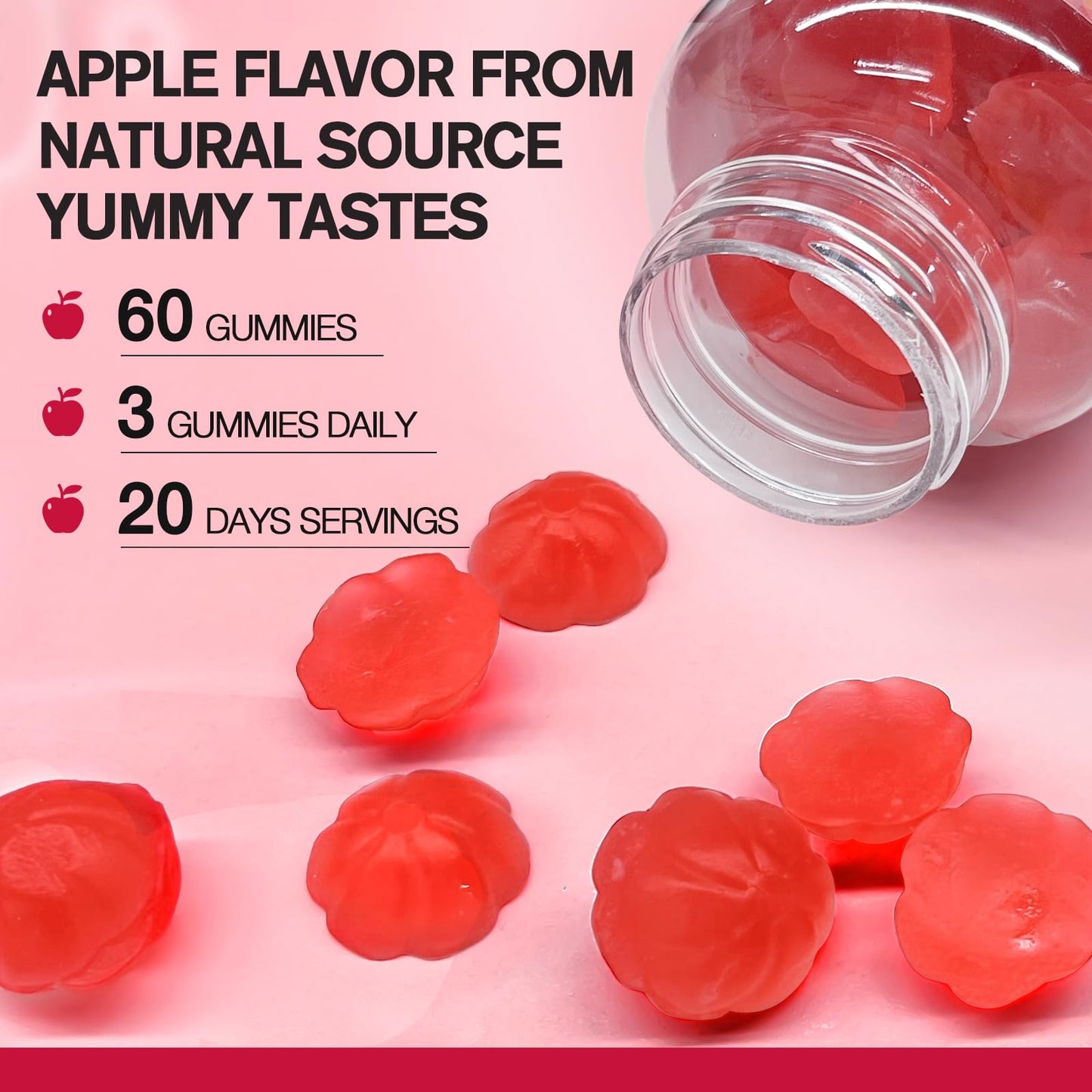 9-in-1 Probiotic Fiber Gummies for Adults & Teens 16G Fiber per Serving, Psyllium Fiber Supplement with 5 Billion CFU Bacillus Coagulans, Inulin, ACV for Digestive, Gut & Immune Wellness - 60 Gummies