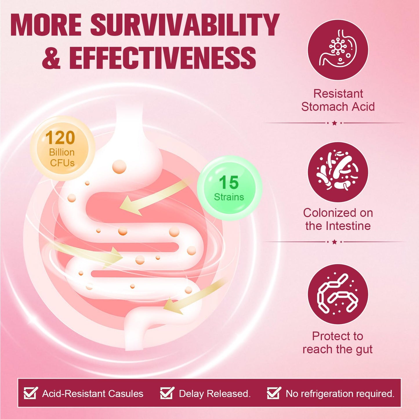 Probiotics for Women, 120 Billion Women Probiotic, Digestive Enzymes & Prebiotics, with Akkermansia, Cranberry, D-Mannose, for Gut, Vaginal, Urinary, Immune, PH Balance, 120 Vegan