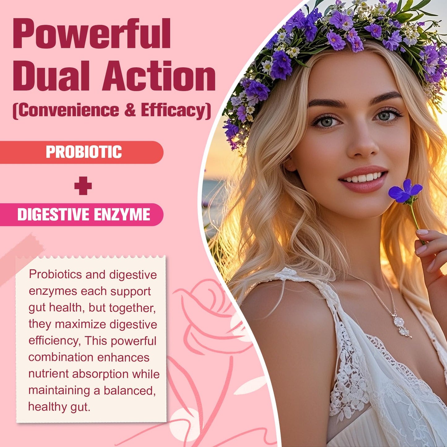 Probiotics for Women, 120 Billion Women Probiotic, Digestive Enzymes & Prebiotics, with Akkermansia, Cranberry, D-Mannose, for Gut, Vaginal, Urinary, Immune, PH Balance, 120 Vegan
