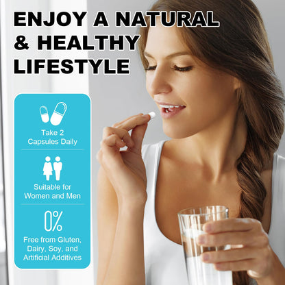 4-in-1 Gut Health Supplement with Probiotics, Prebiotics, Postbiotics & Digestive Enzymes for Women & Men, 60 Billion CFU Probiotics for Gut and Digestion, Strong Immunity, Skin (120 Capsules)