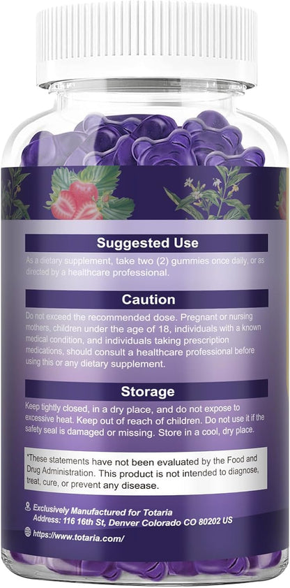 Cortisol Supplements for Women & Men 20-in-1 Cortisol Gummies with Ashwagandha Rhodiola Rosea Magnesium Phosphatidylserine Calm Focus Mood Support Healthy Cortisol Levels 30 Day Supply