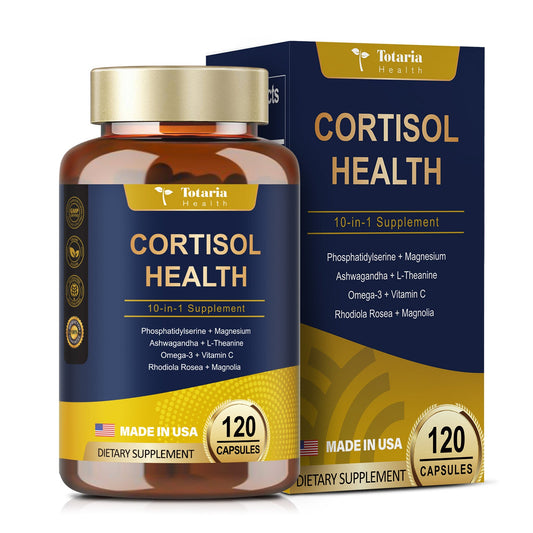 Cortisol Supplement with Ashwagandha,Magnesium,Rhodiola Rosea,L Theanine,Hormone Balance for Mood, Focus, Sleep Support 120 Vegan Capsules