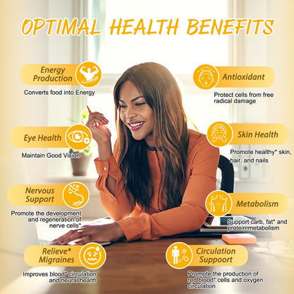 Totaria Vitamin B2 Gummies, Riboflavin 500mg Supplement for Kids & Adults with Magnesium Glycinate & Elderberry, Energy, Skin & Nervous System Support, Vegan, Sugar Free, 60 Chewable Gummies