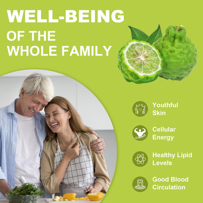 Organic Citrus Bergamot Capsules for Healthy Cholesterol - 1566mg Per Serving Bergamot Supplements 25:1 Extract from Italy Bergamot for Heart, Immune Support, Antioxidant, Anti-Aging, Vegan GMO-Free