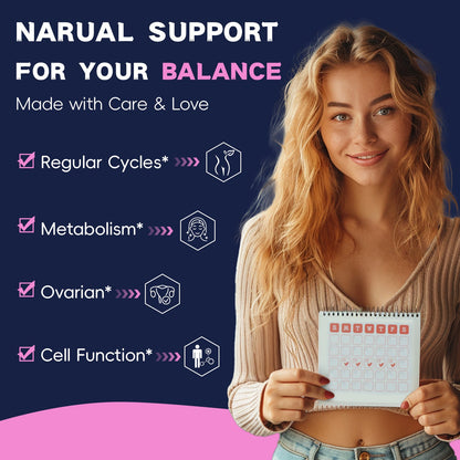Inositol Supplement for Women with Vitamin D3, Folate, 40:1 Ratio Myo-Inositol 3000mg & D-Chiro Inositol 75mg Complex, (Vitamin B8) Inositol Capsules, 120 Capsules, 40 Servings